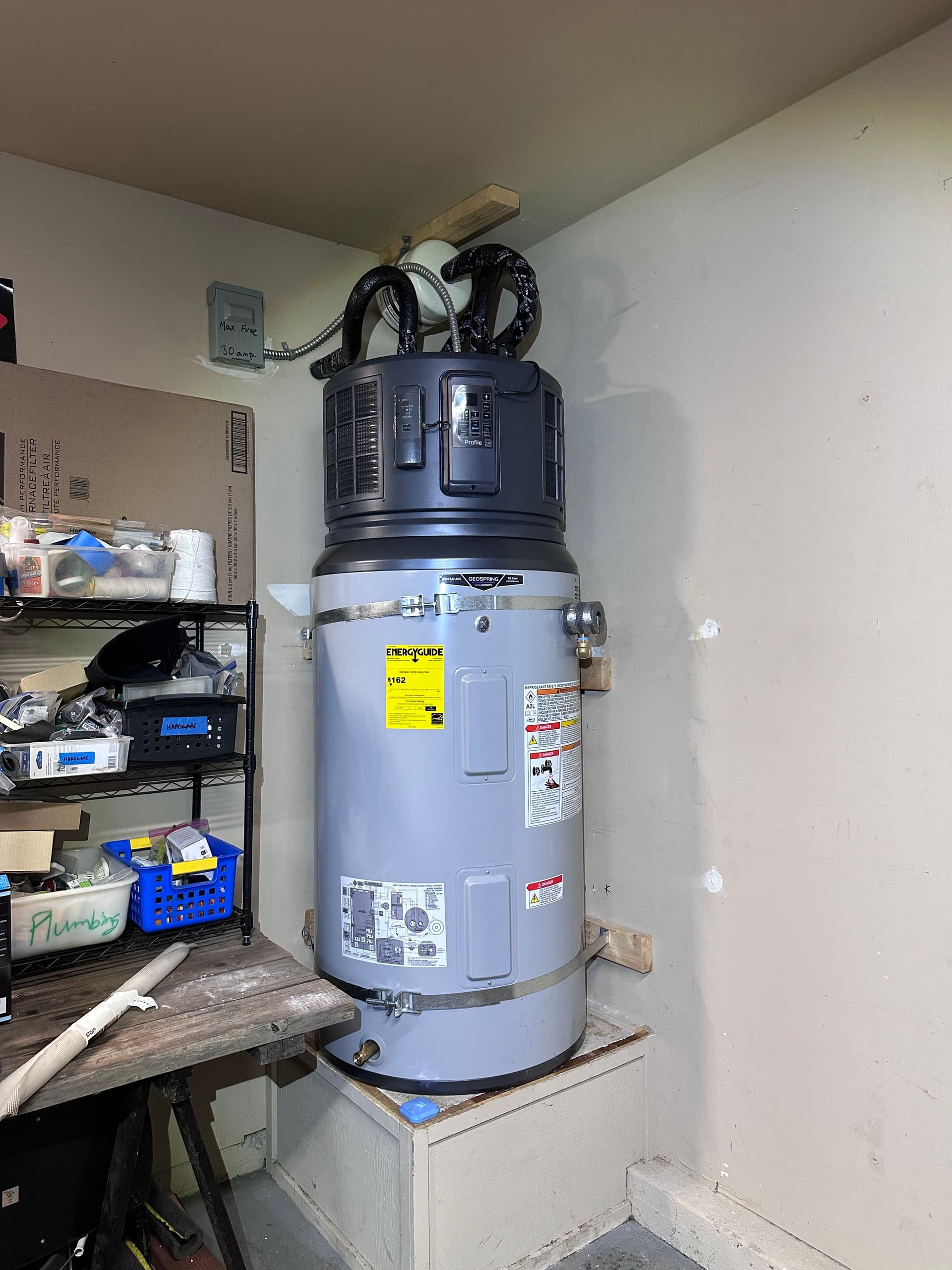 Energy-Efficient GE Heat Pump Water Heater Installation