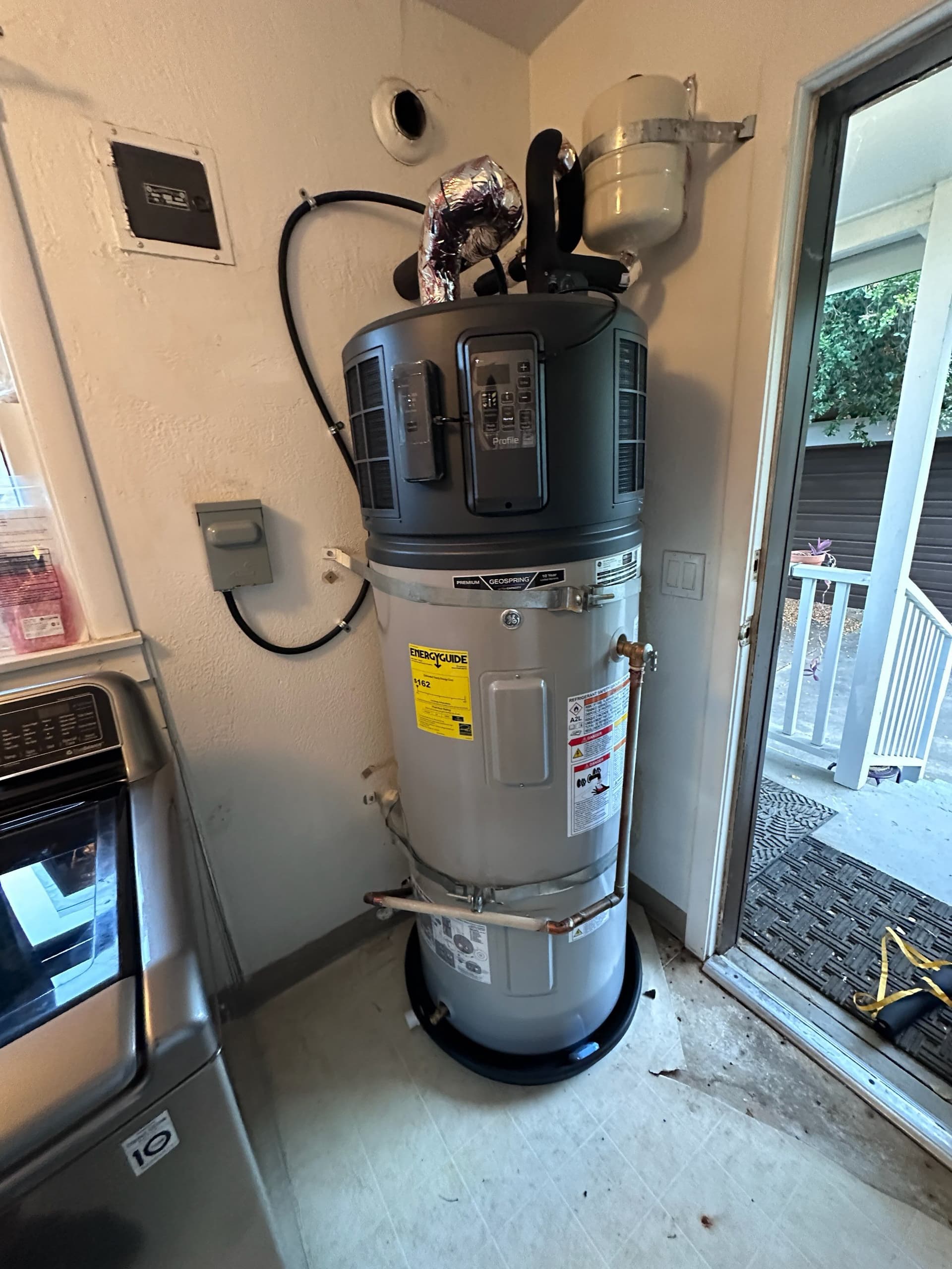 Energy-Saving Heat Pump Water Heater Installation image